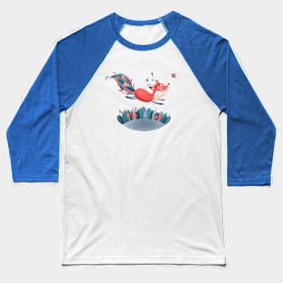 Fox and ladybug Baseball T-Shirt